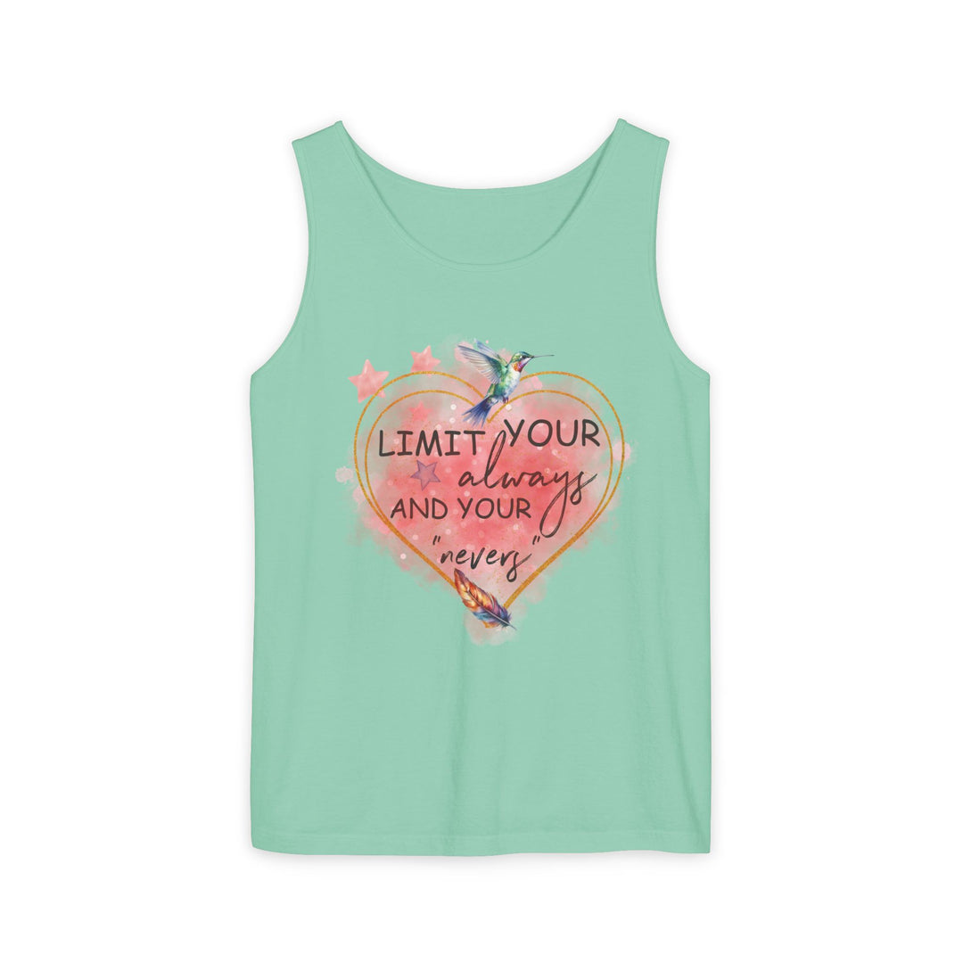 Motivational Watercolor Tank Top Tank Top Printify Island Reef XS