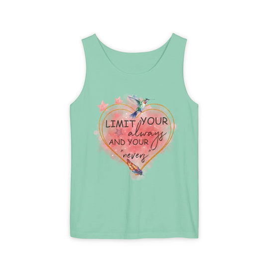 Motivational Watercolor Tank Top Tank Top Printify Island Reef XS