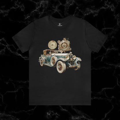 Vintage Car Enthusiast T-Shirt - Classic Wheels and Timeless Appeal T-Shirt Black S 