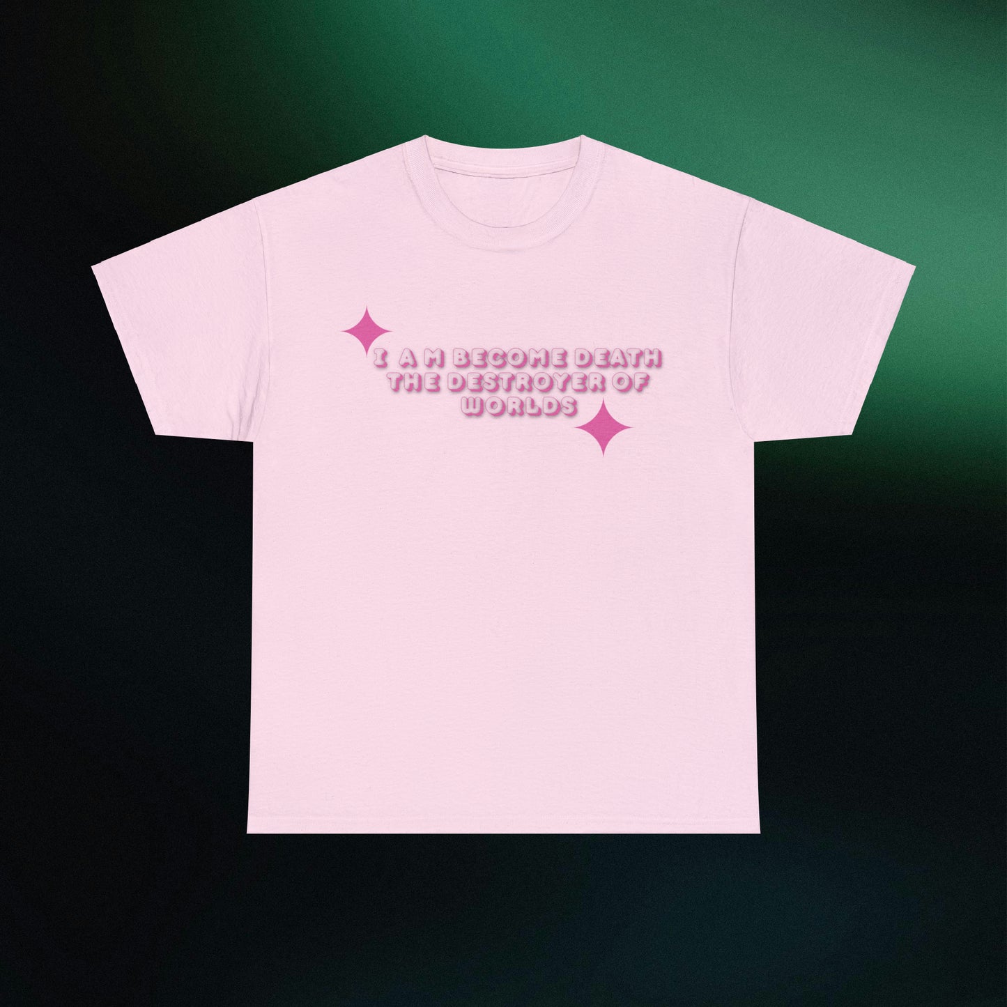 Destroyer of Worlds in Pink Shirt, Barbenheimer T-Shirt, Barbenheimer Shirt | I Am Become Death, I Am Become Death Destroyer of Worlds T-Shirt Light Pink S 
