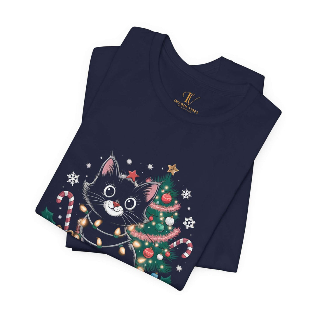 Cat Christmas Tee - Feline Festive