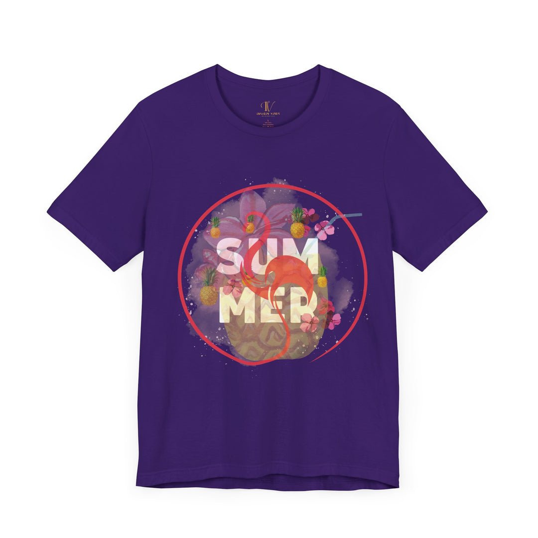 Summer Pineapple Tee T-Shirt Printify Team Purple S