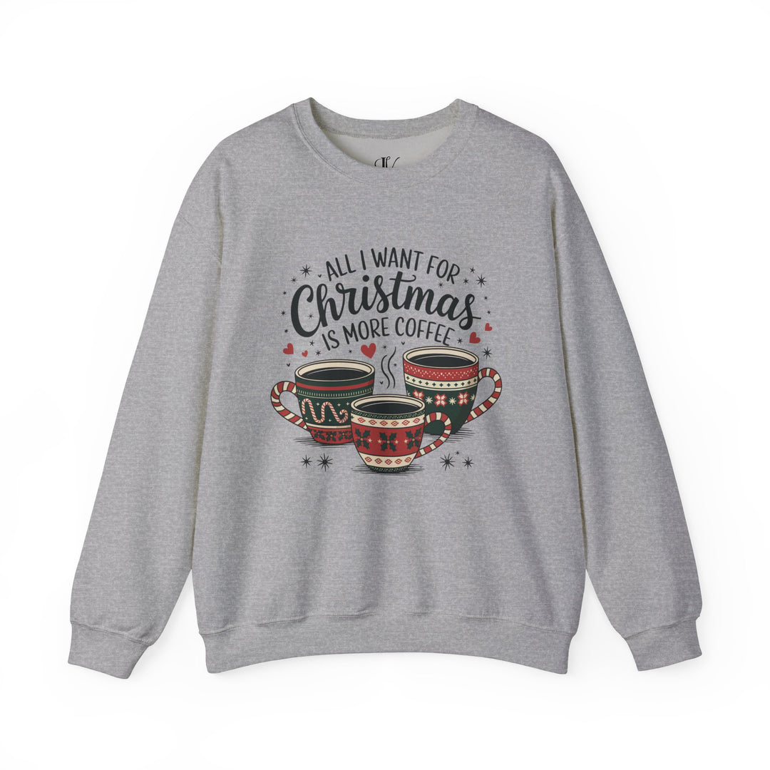 Coffee Lover Christmas Crewneck Sweatshirt