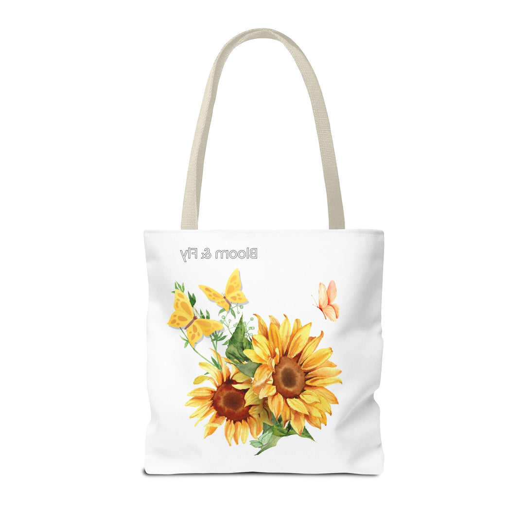 Sunflower Tote Bag - Nature Lover's Floral Shopping Bag Bags Printify 16" × 16'' Beige