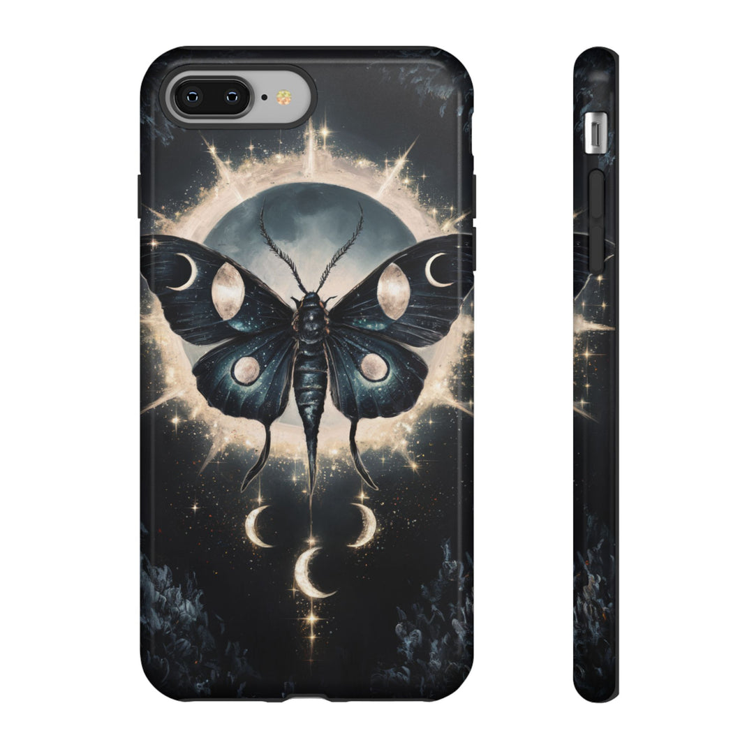 Phone Cases - Dark Academia Moth with Moon Phone Case Printify