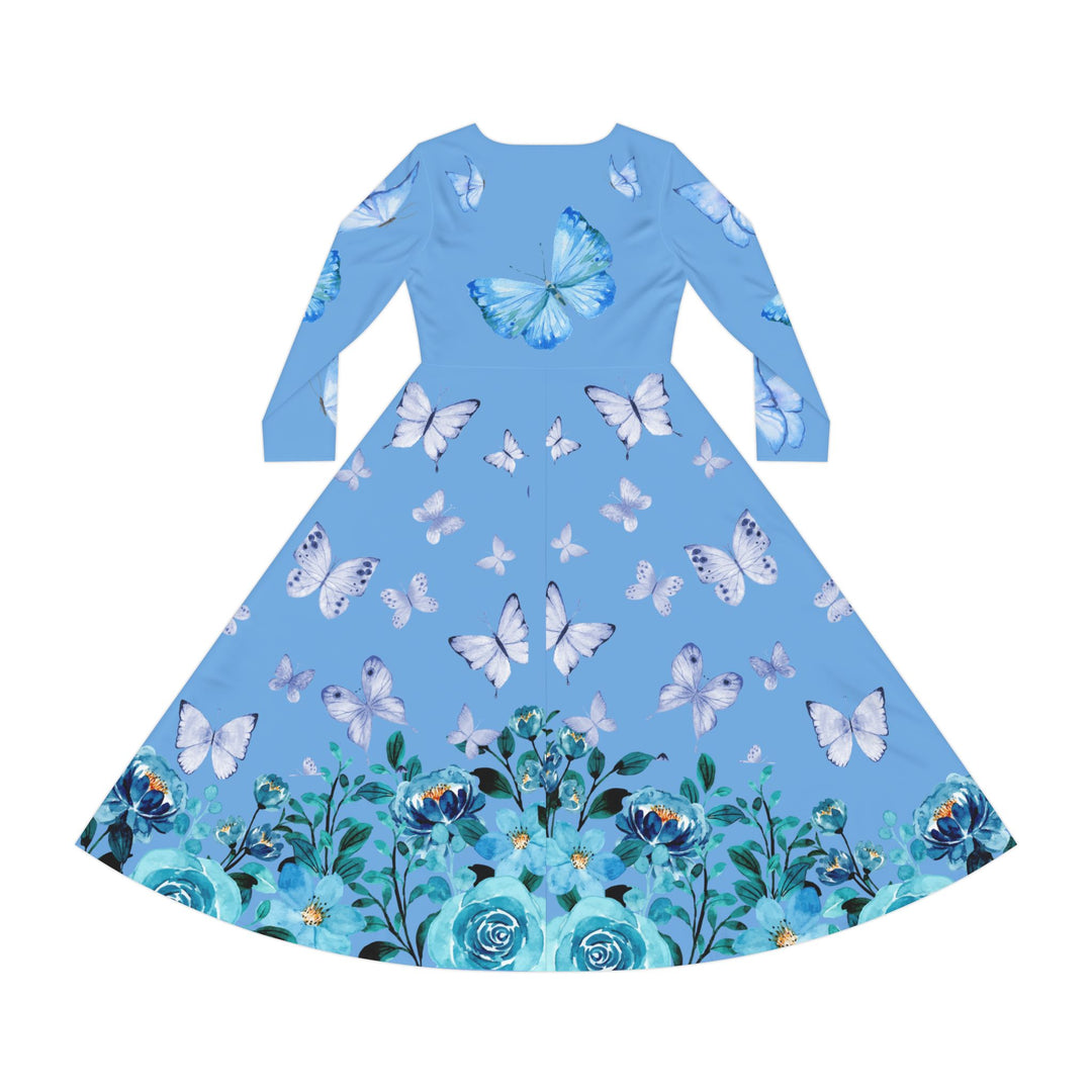 Dance Dress - Romantic Floral and Butterfly All Over Prints Printify