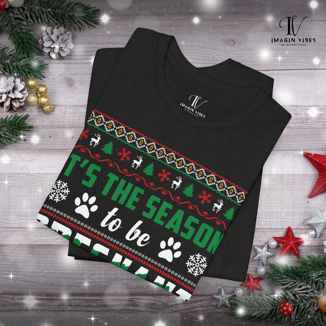 Maternity T-Shirt 'Tis the Season to Be Pregnant T-Shirt Printify