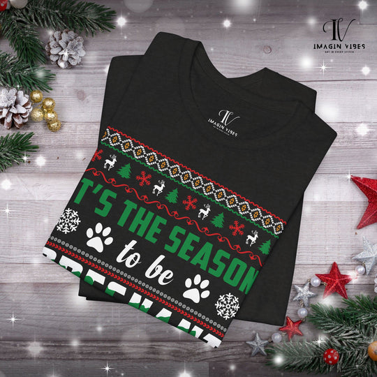 Maternity T-Shirt 'Tis the Season to Be Pregnant T-Shirt Printify