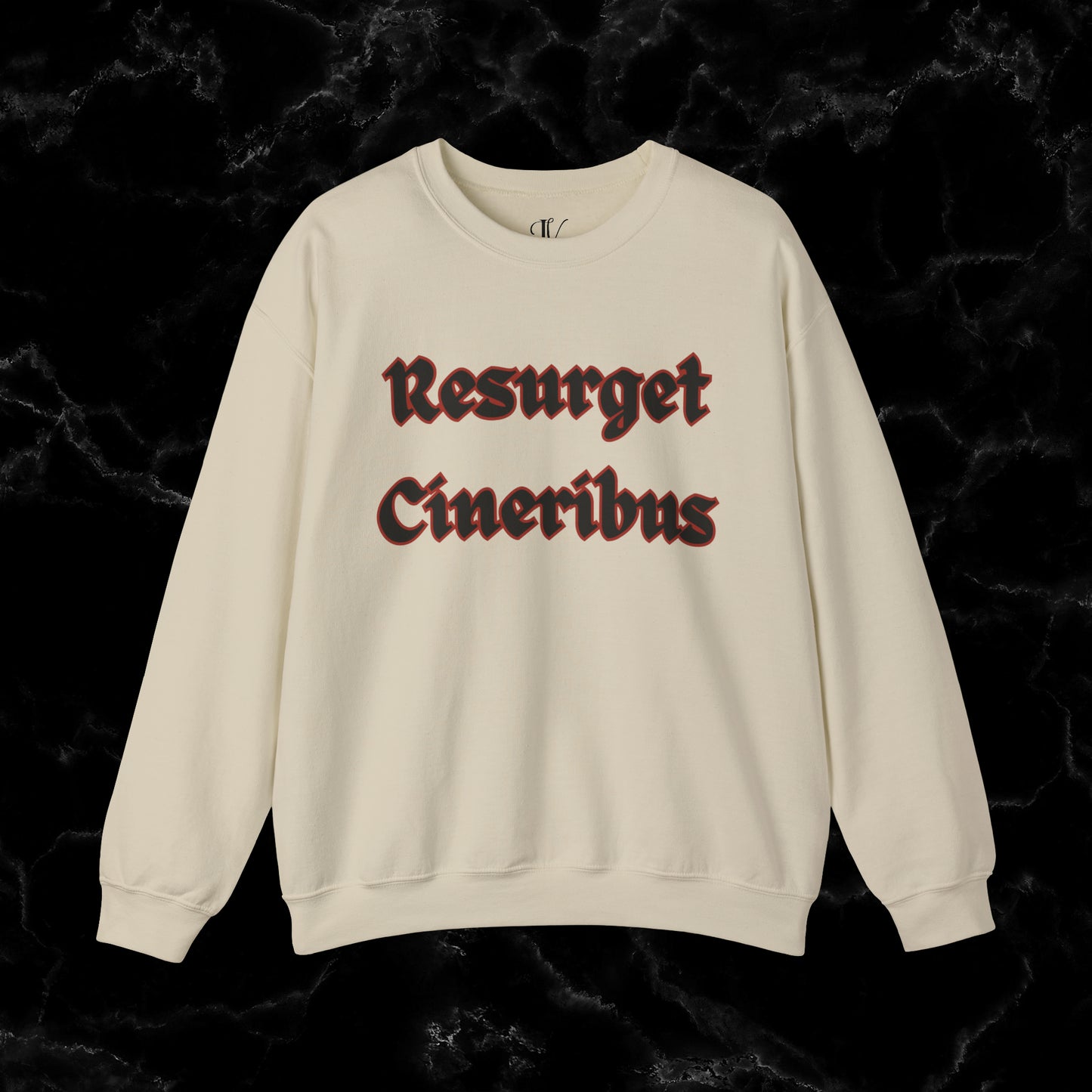 Resurget Cineribus Unisex Crewneck Sweatshirt - Latin Inspirational Gifts for Sports Football Fans Sweatshirt S Sand 