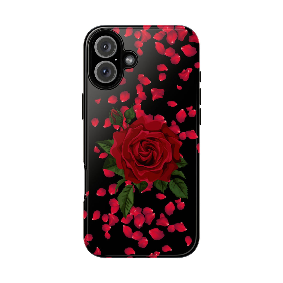 Phone Case - Red Rose Romantic Case Phone Case Printify iPhone 16 Plus Glossy