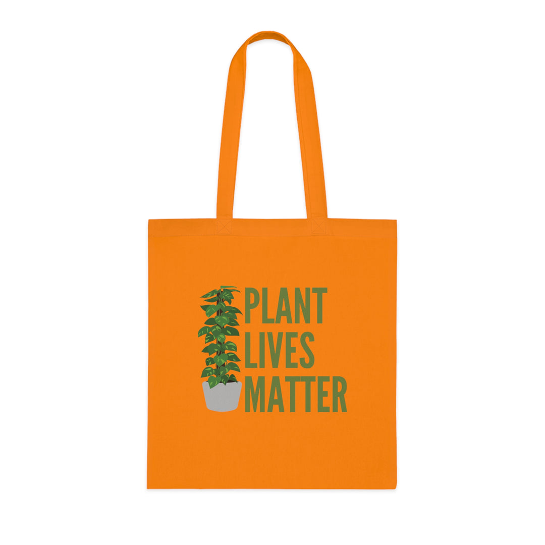 Plant Tote Bag - PLANT LIVES MATTER Graphic Bags Printify One size Orange