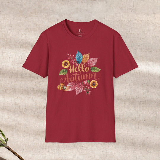 Autumnal Watercolor: Hello Autumn T-Shirt