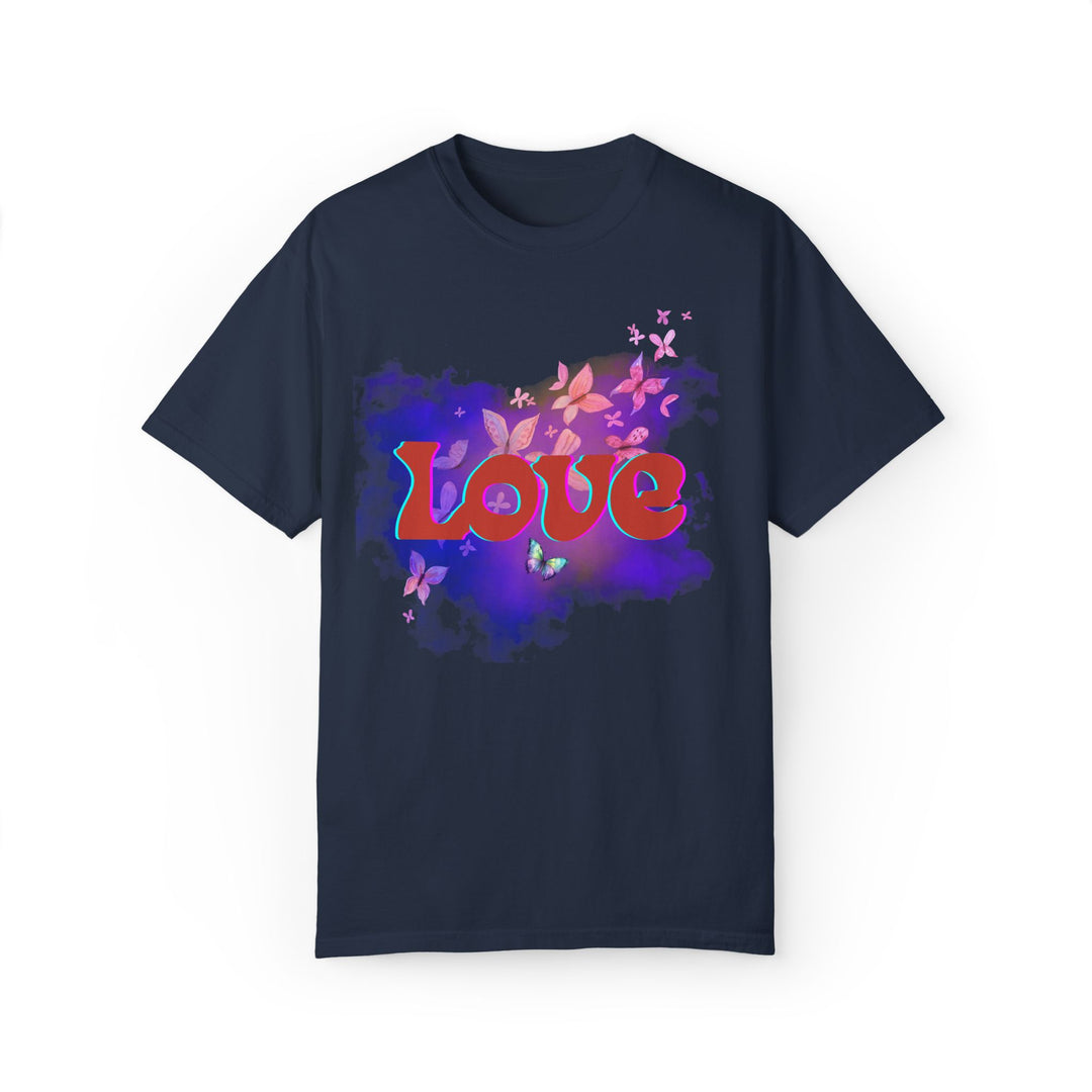 Retro Love T-shirt T-Shirt Printify Navy S