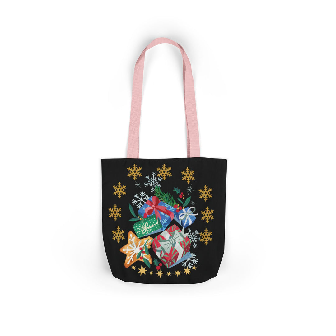 Christmas Gift Canvas Tote Bag Accessories Printify 13" × 13'' Light Pink
