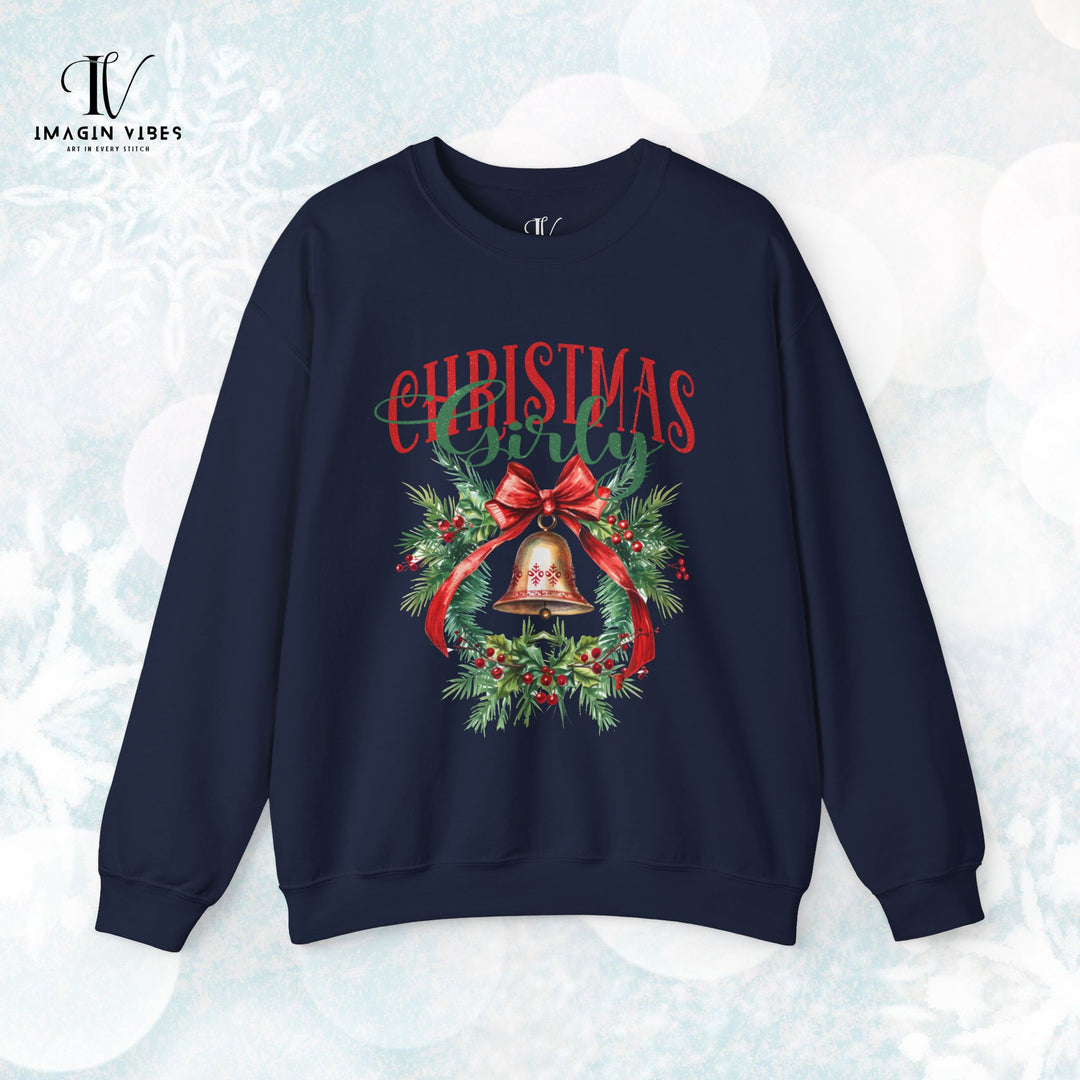 Christmas Girly Coquette Bow Sweatshirt