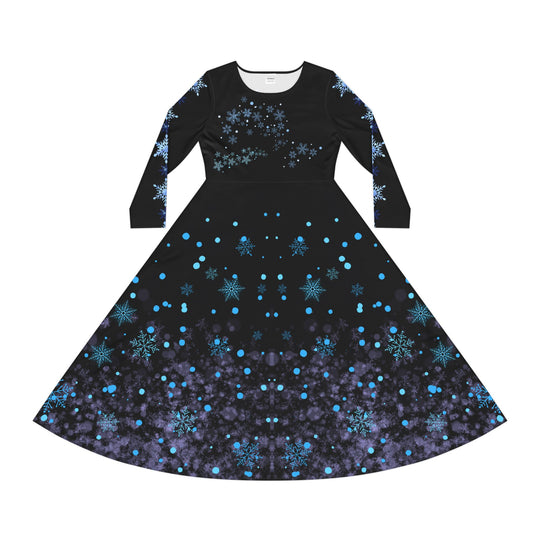 Winter Snowflake Dance Dress All Over Prints Printify M