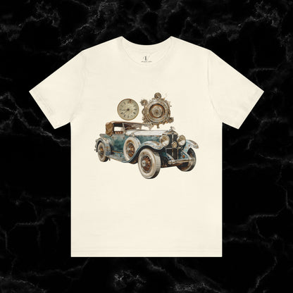 Vintage Car Enthusiast T-Shirt - Classic Wheels and Timeless Appeal T-Shirt Natural S 