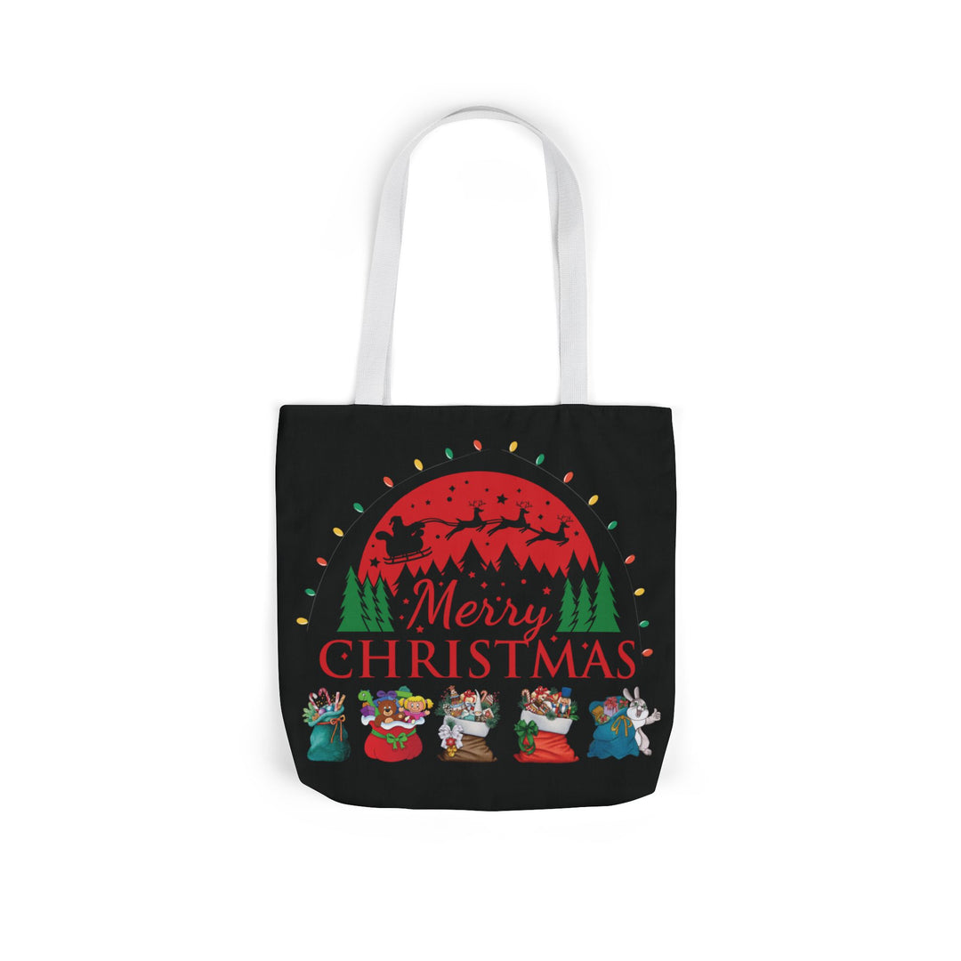 Merry Christmas Tote Bag Accessories Printify 16" × 16'' White
