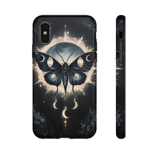 Phone Cases - Dark Academia Moth with Moon Phone Case Printify