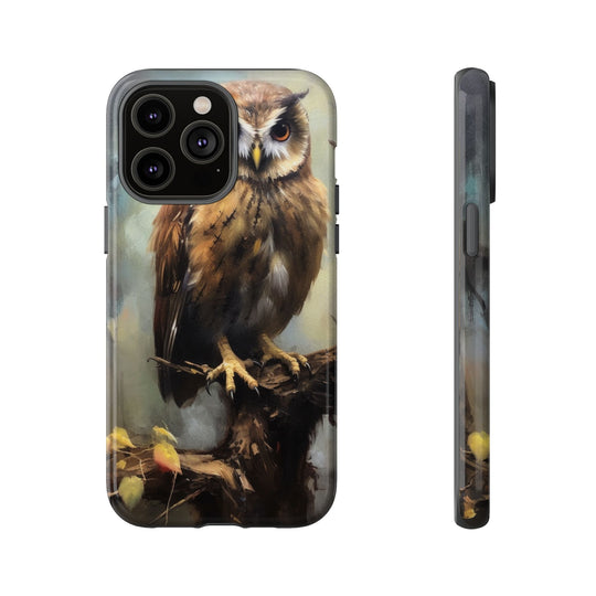 Phone Case Wise Owl Nature Minimalist Phone Case Printify iPhone 14 Pro Max Glossy