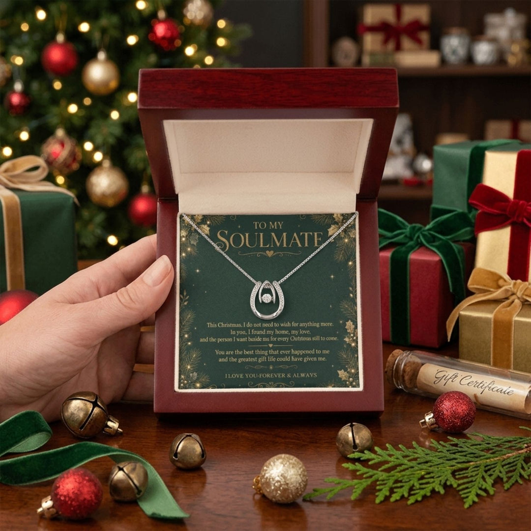 To My Soulmate – Christmas Alluring Beauty Dancing Stone Necklace
