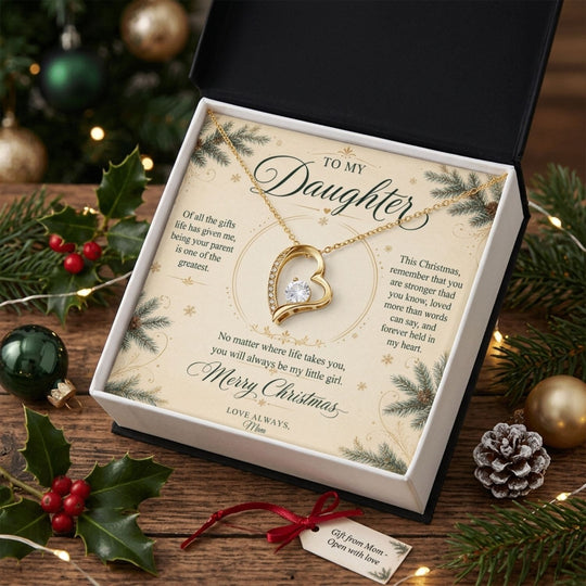 To My Daughter – Christmas Forever Love Necklace