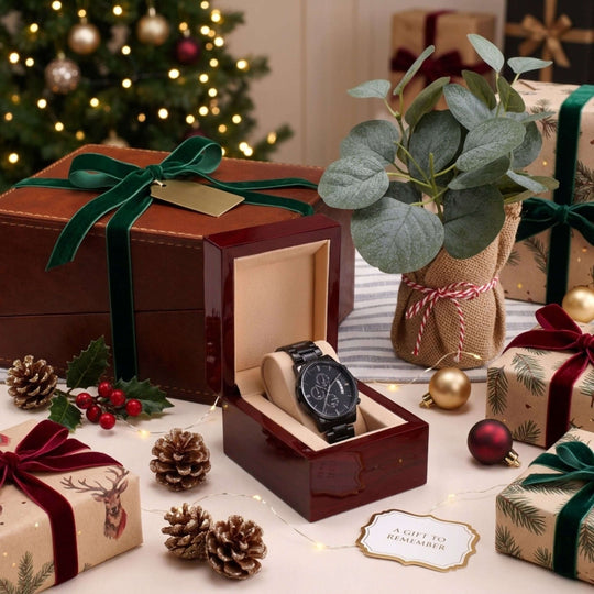 To My Son – Personalized Christmas Engraved Black Watch