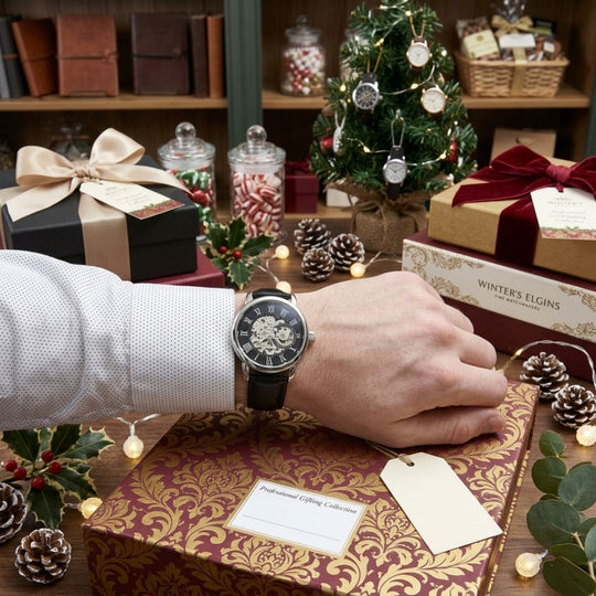 To My Husband – Christmas Automatic Skeleton Watch