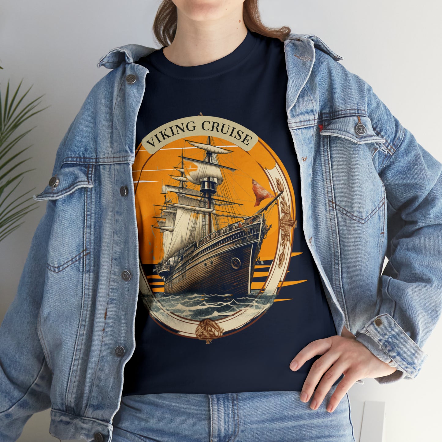 Viking Cruise Unisex Heavy Cotton Tee - Perfect Cruise Time Fashion T-Shirt   