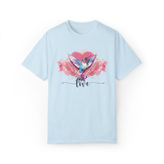 Hummingbird Love T-shirt T-Shirt Printify Chambray S