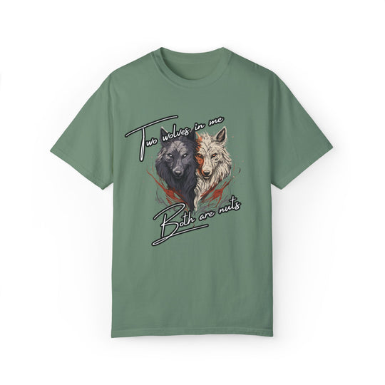 Wolf Graphic T-shirt - Playful and Provocative Tee T-Shirt Printify Light Green S