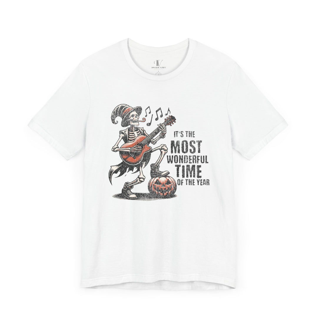 Halloween Skeleton Tee " Most wonderful time"