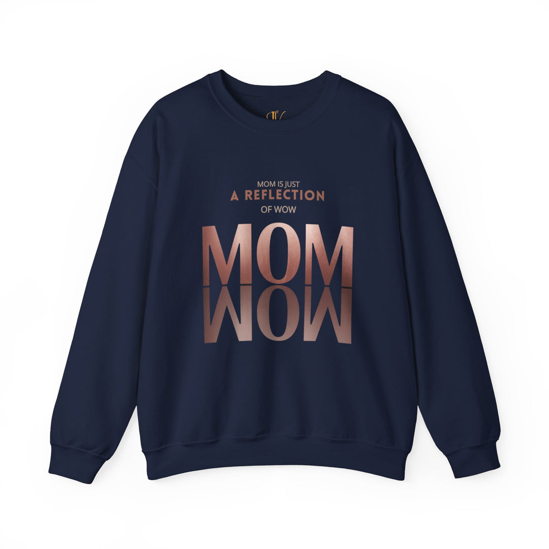 Reflective Mom Rose Gold Sweatshirt Sweatshirt Printify S Navy