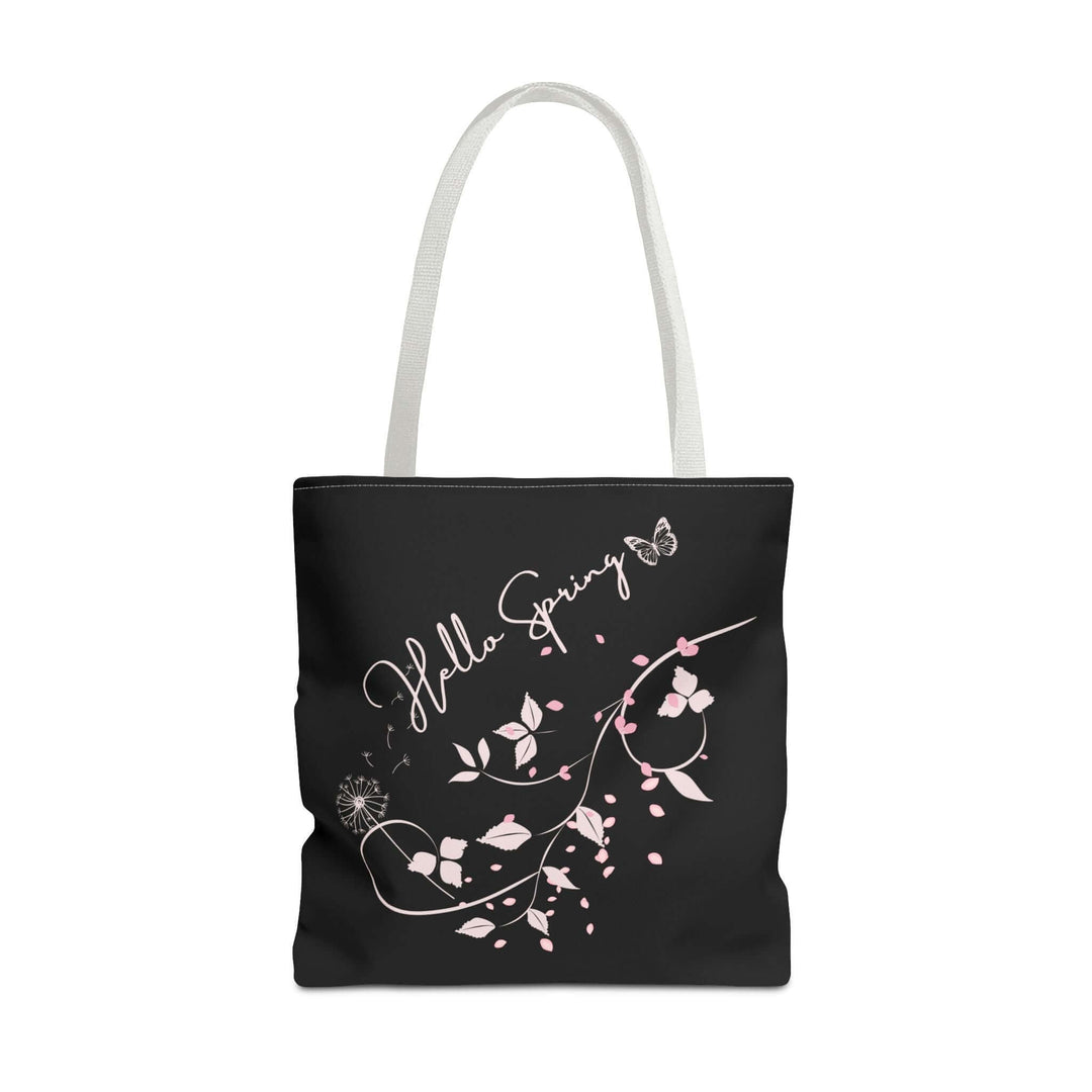 Spring Floral Tote Bag - Hello Spring Bags Printify