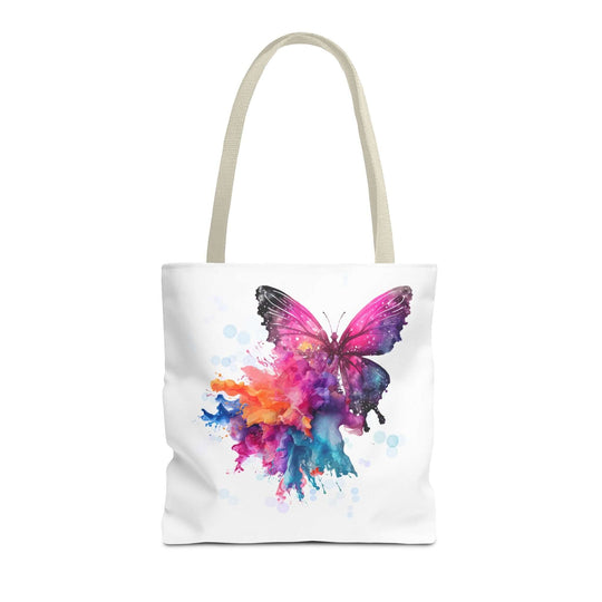 Watercolor Butterfly Tote Bag - Ethereal and Artistic Bags Printify 16" × 16'' Beige