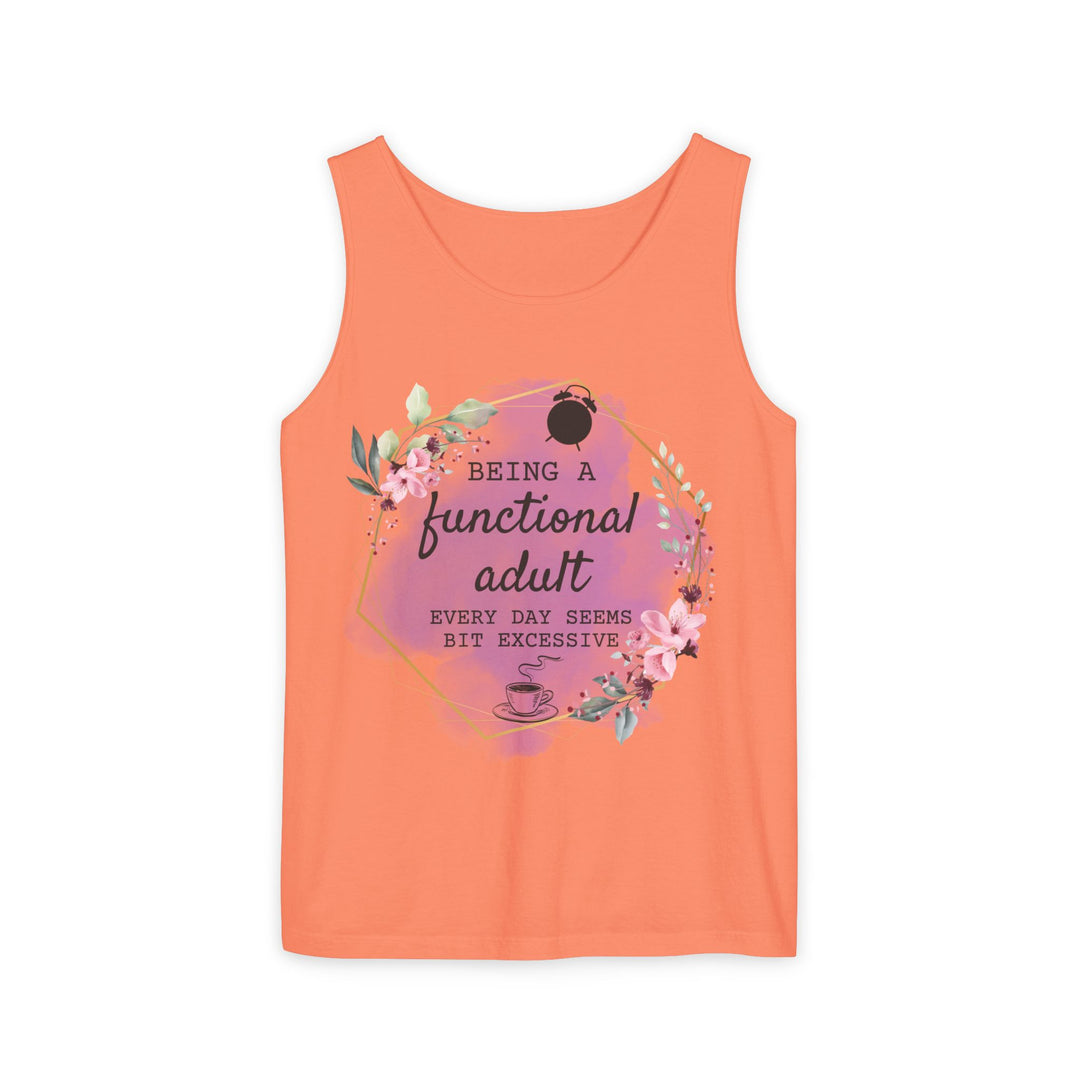 Tank Top: Humorous and Relatable Adulting Tank Top Printify Melon S