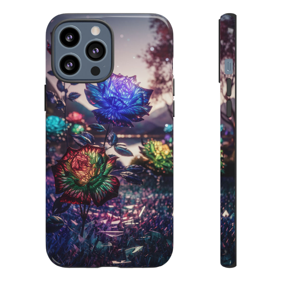 Phone Case - Surreal Glowing Roses Phone Case Printify iPhone 13 Pro Max Glossy