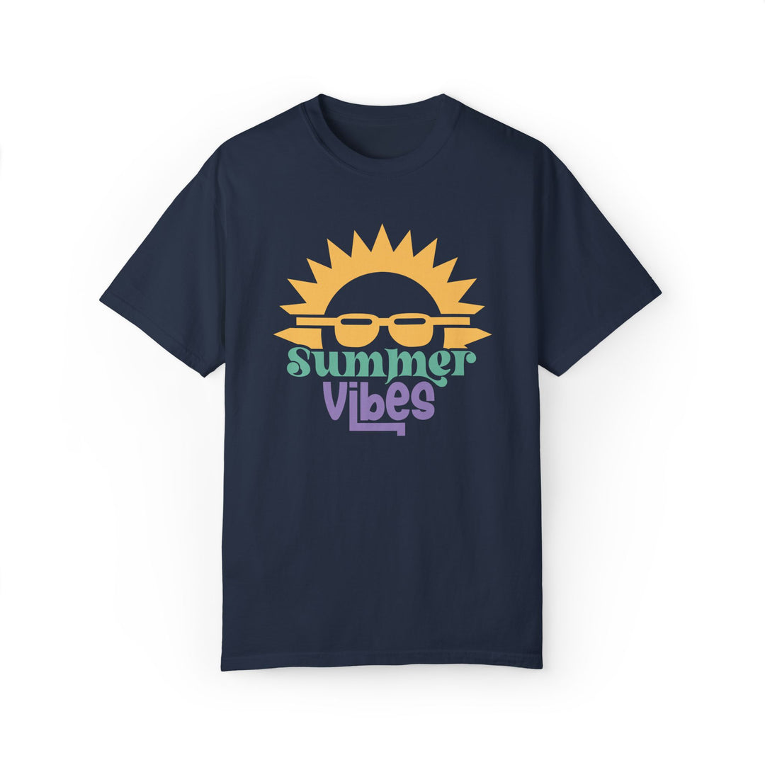 Sunshine Tee - Summer Vibes Unisex T-shirt T-Shirt Printify Navy S