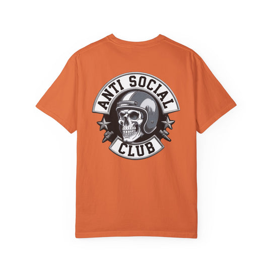 Motorcycle Skull Unisex T-shirt - ANTI SOCIAL CLUB T-Shirt Printify Burnt Orange S