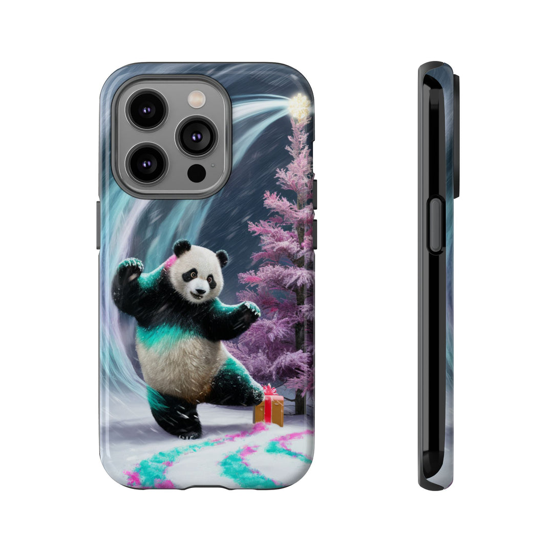 Christmas Panda Tough Case Phone Case Printify iPhone 14 Pro Glossy