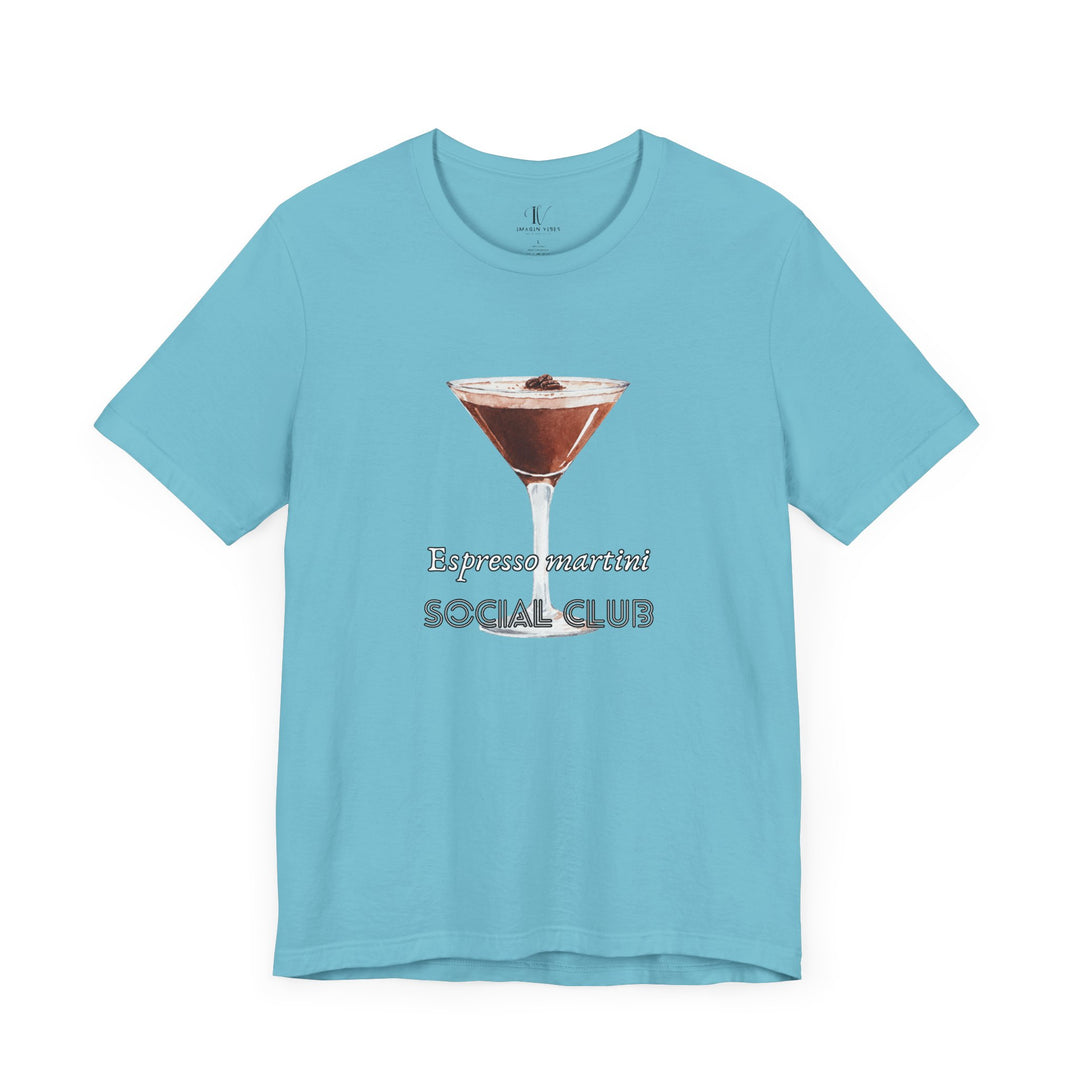 Espresso Martini Tee T-Shirt Printify Turquoise XS