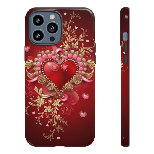 Phone Cases - Romantic Heart Design for Valentine's Day Phone Case Printify iPhone 13 Pro Max Glossy