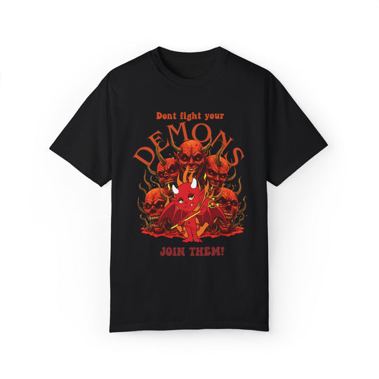 Demon Graphic T-shirt T-Shirt Printify Black S