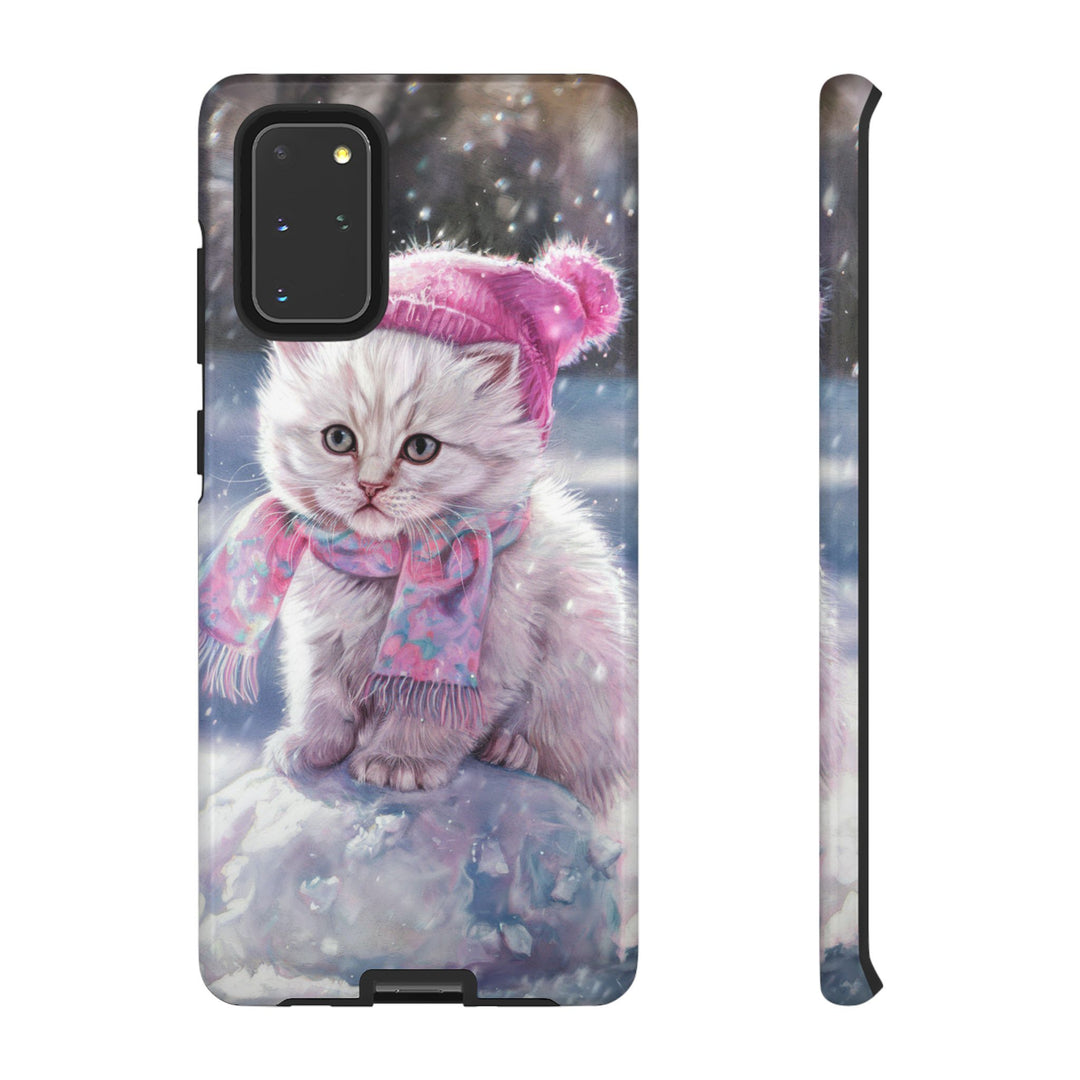 Phone Cases - Adorable Kitten Winter Phone Case Printify