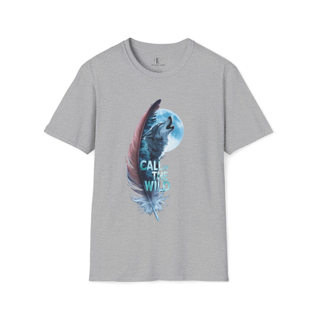 Wolf Moon Softstyle T-Shirt - Nature-Inspired and Mystic T-Shirt Printify Sport Grey XS