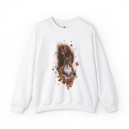 Squirrel and Autumn Leaves Fall Sweatshirt