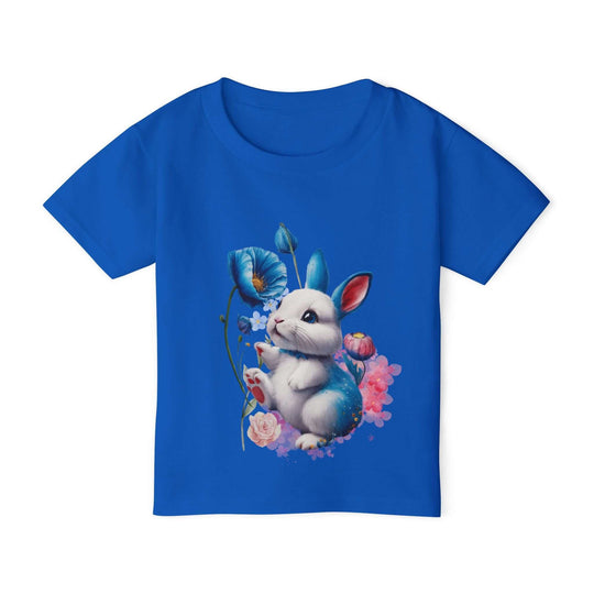 Toddler T-shirt Bunny and Flower Illustration Kids clothes Printify Royal 2T