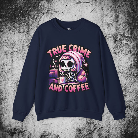 True Crime and Coffee: Skeleton Sweatshirt