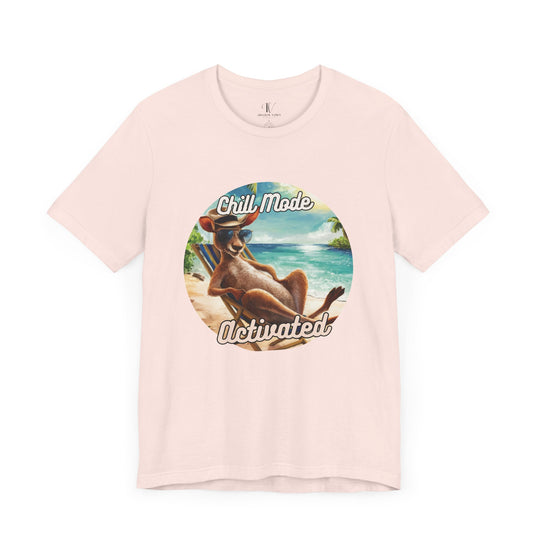 Kangaroo Tee - Chill Mode Activated T-Shirt Printify Soft Pink XS