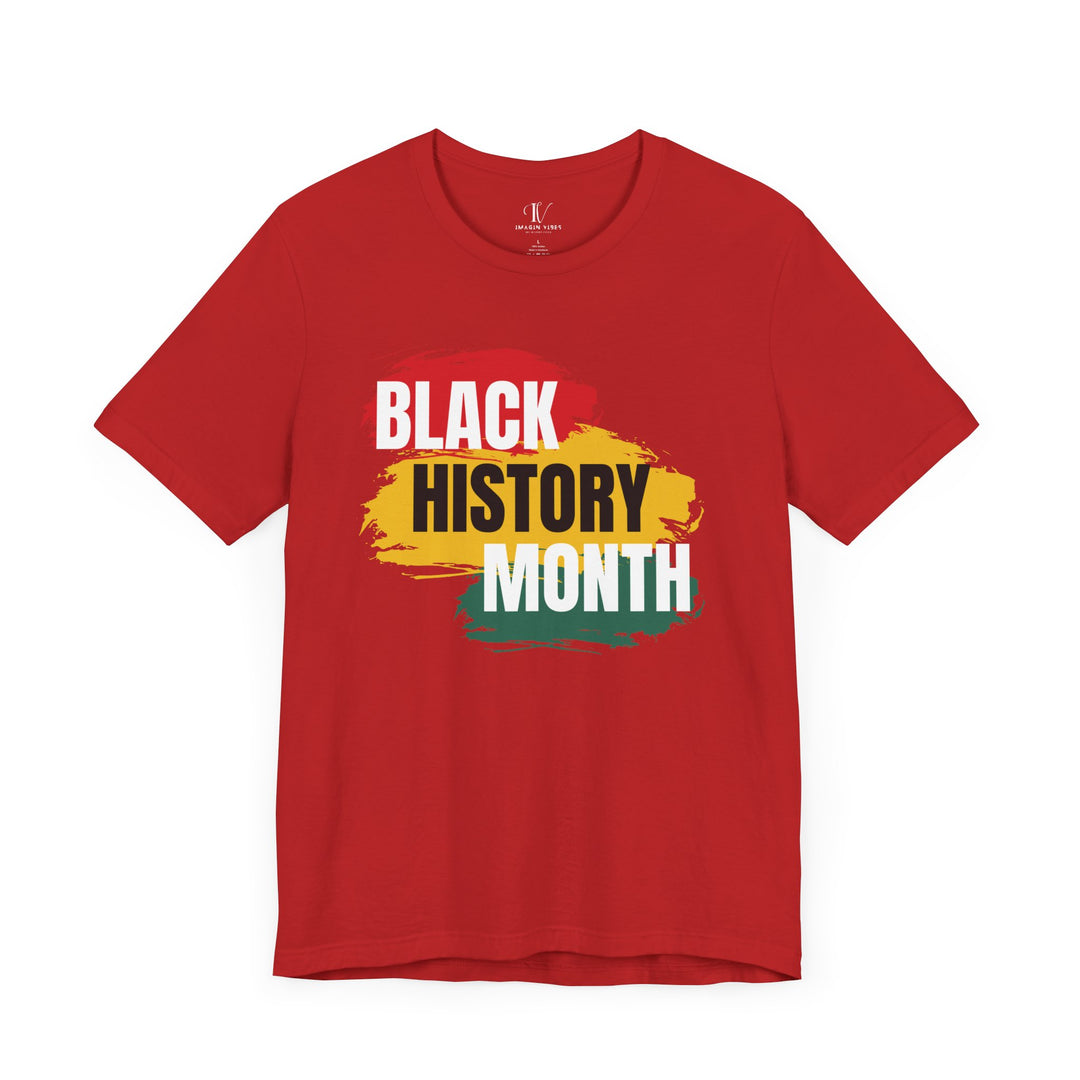 Black History Month T-shirt T-Shirt Printify Red XS